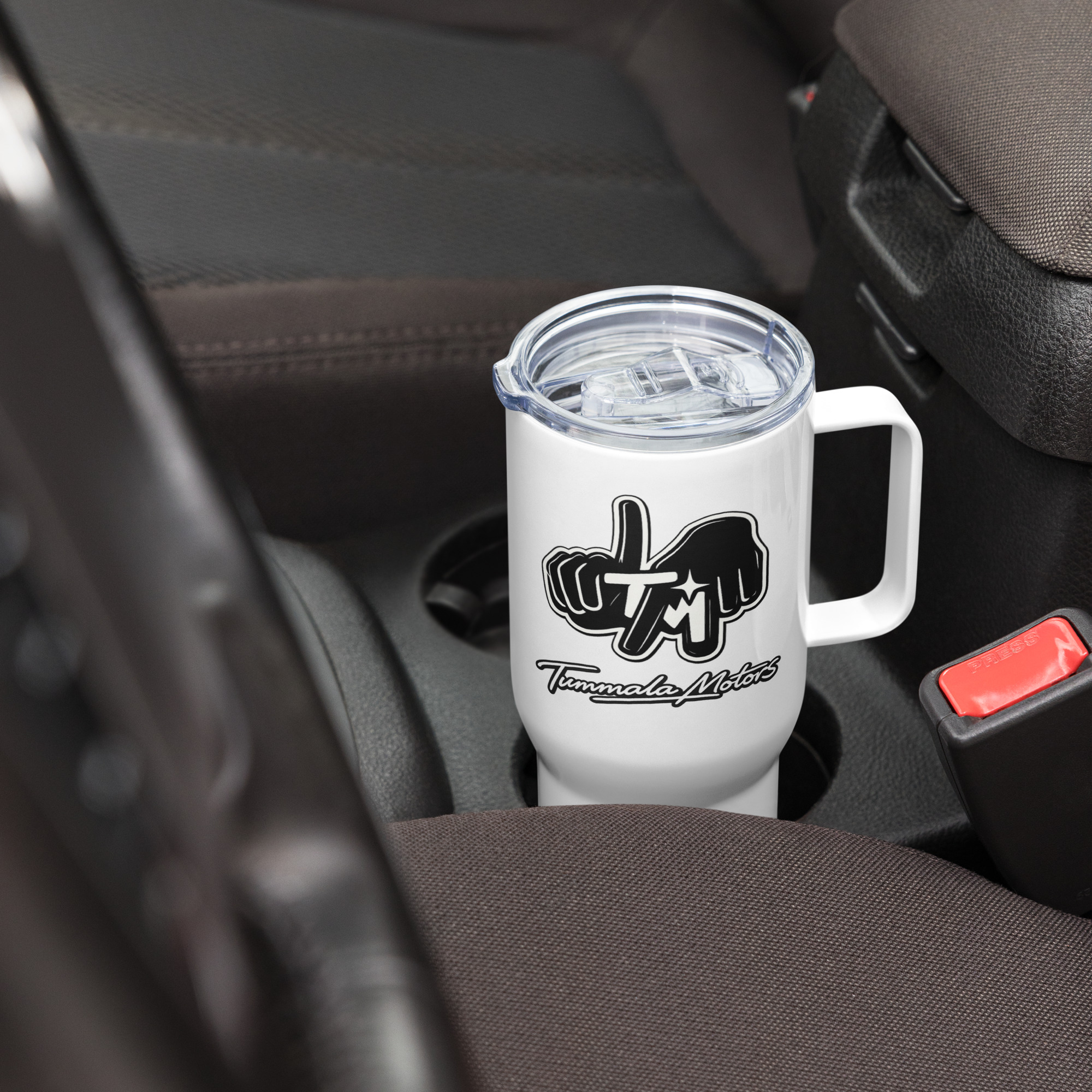 TM Travel Mug With Handle - Image 6