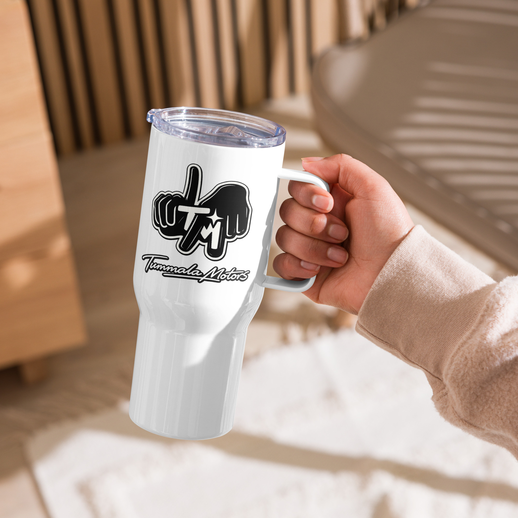 TM Travel Mug With Handle - Image 9
