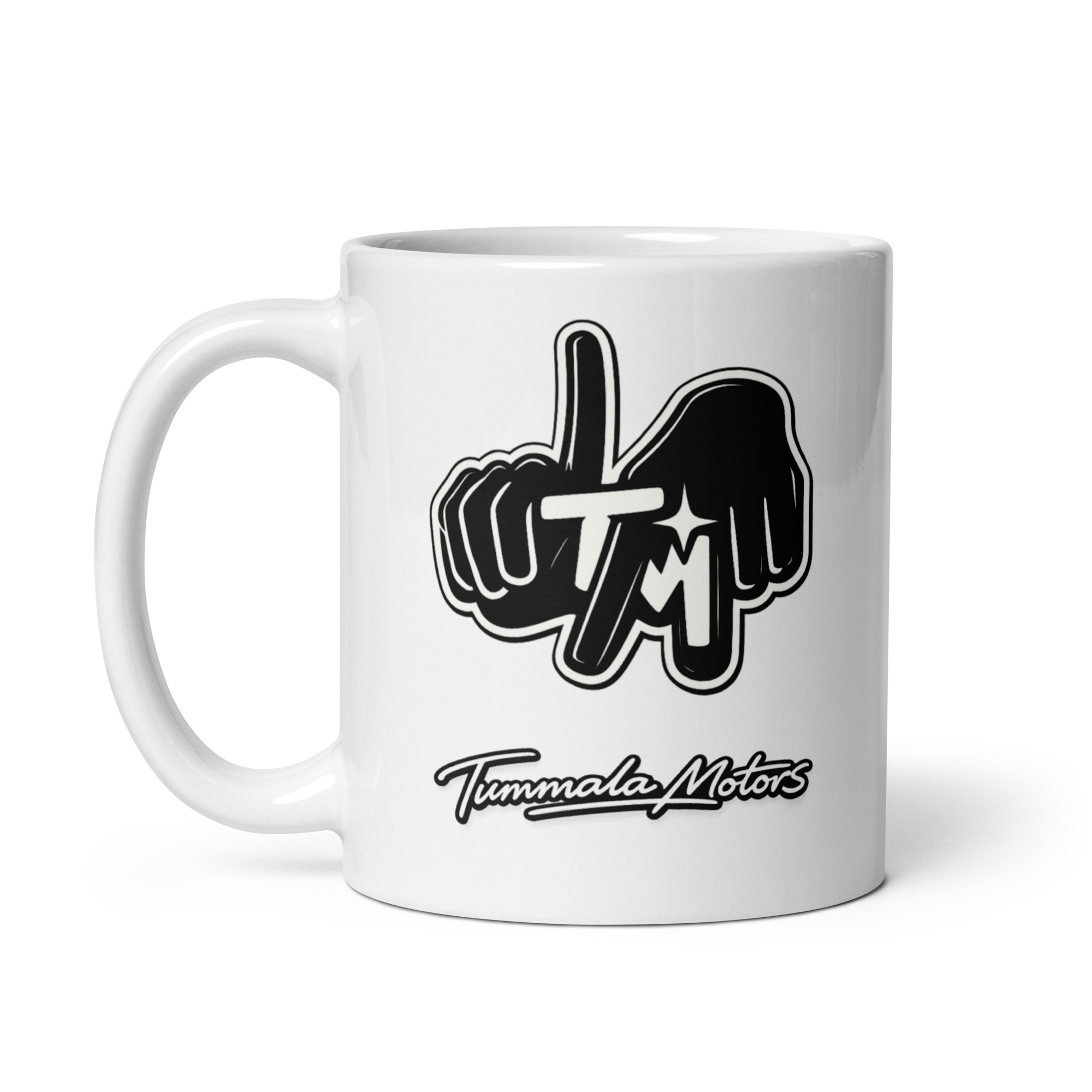 Tummala Motors White Glossy Ceramic Mug - Image 2