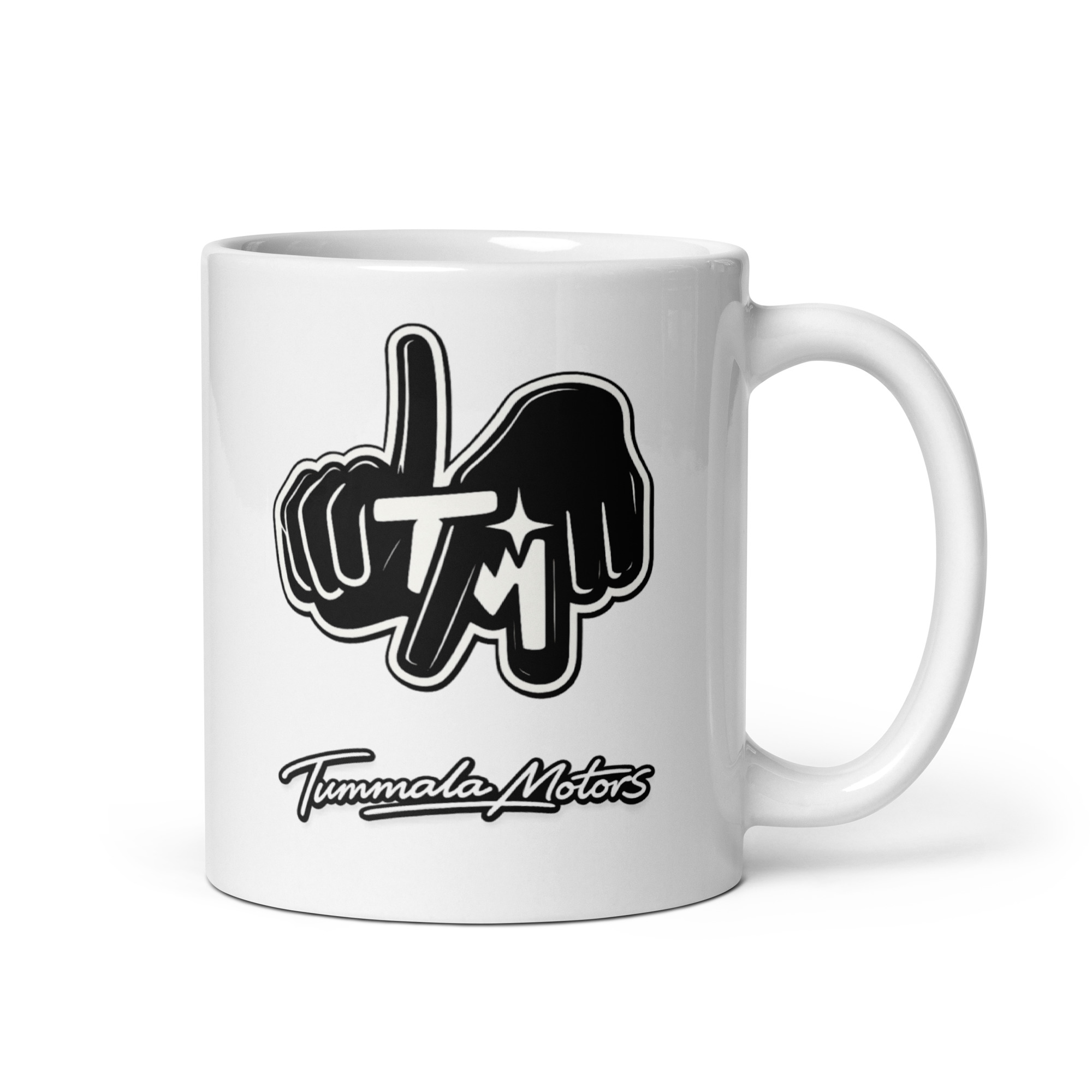 Tummala Motors White Glossy Ceramic Mug