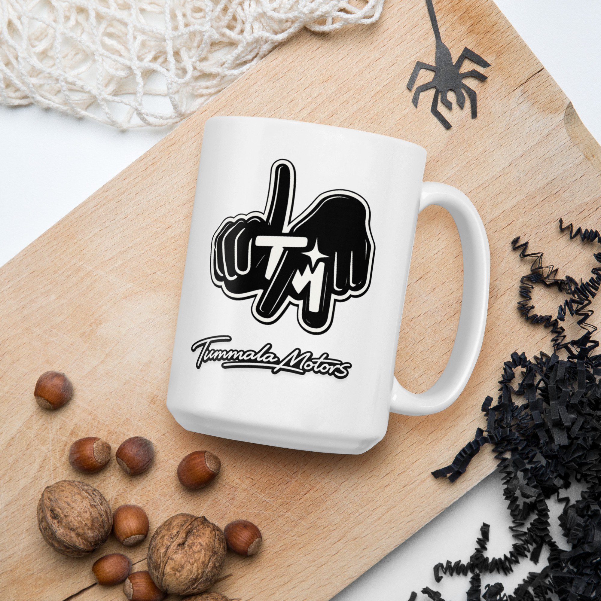 Tummala Motors White Glossy Ceramic Mug - Image 8