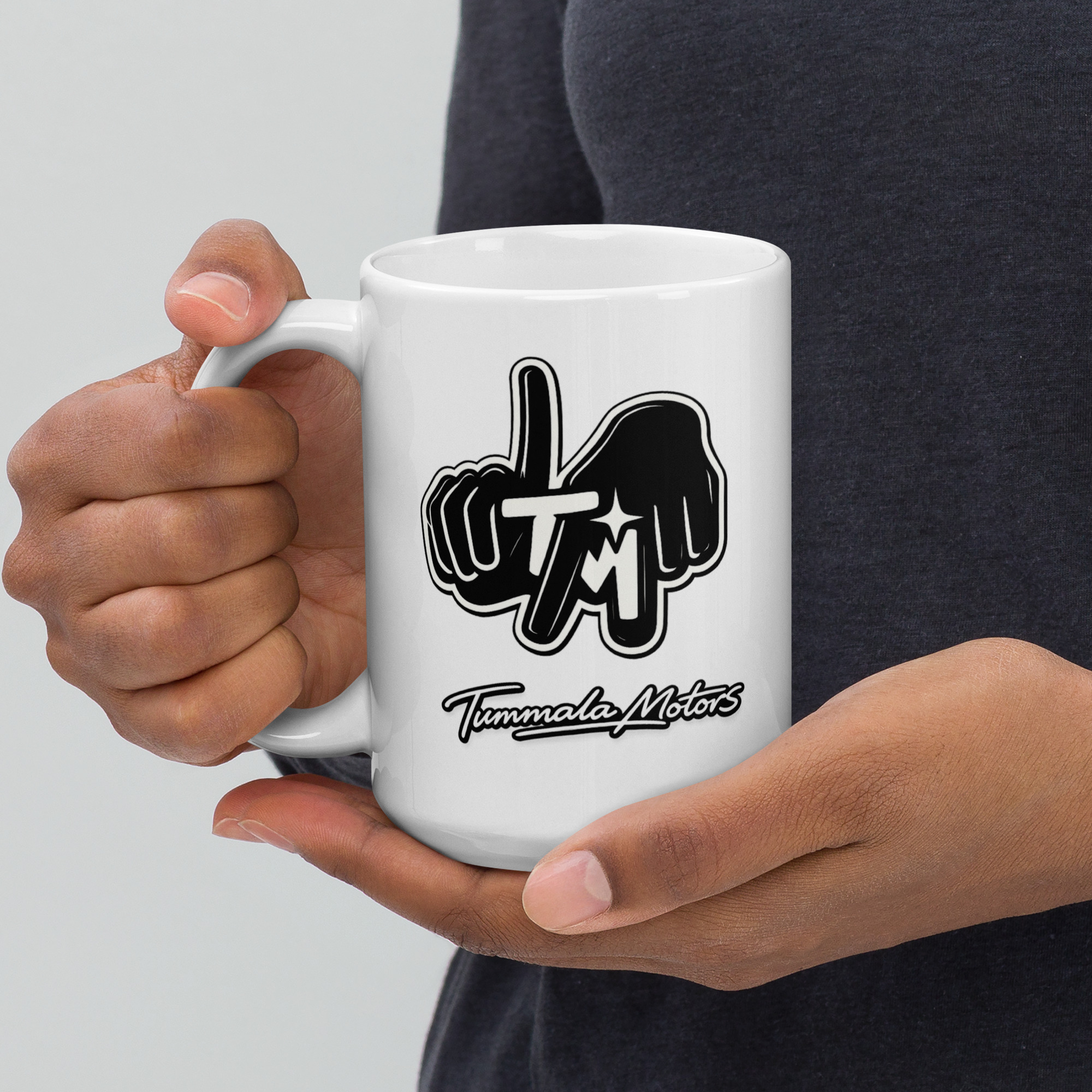 Tummala Motors White Glossy Ceramic Mug - Image 5