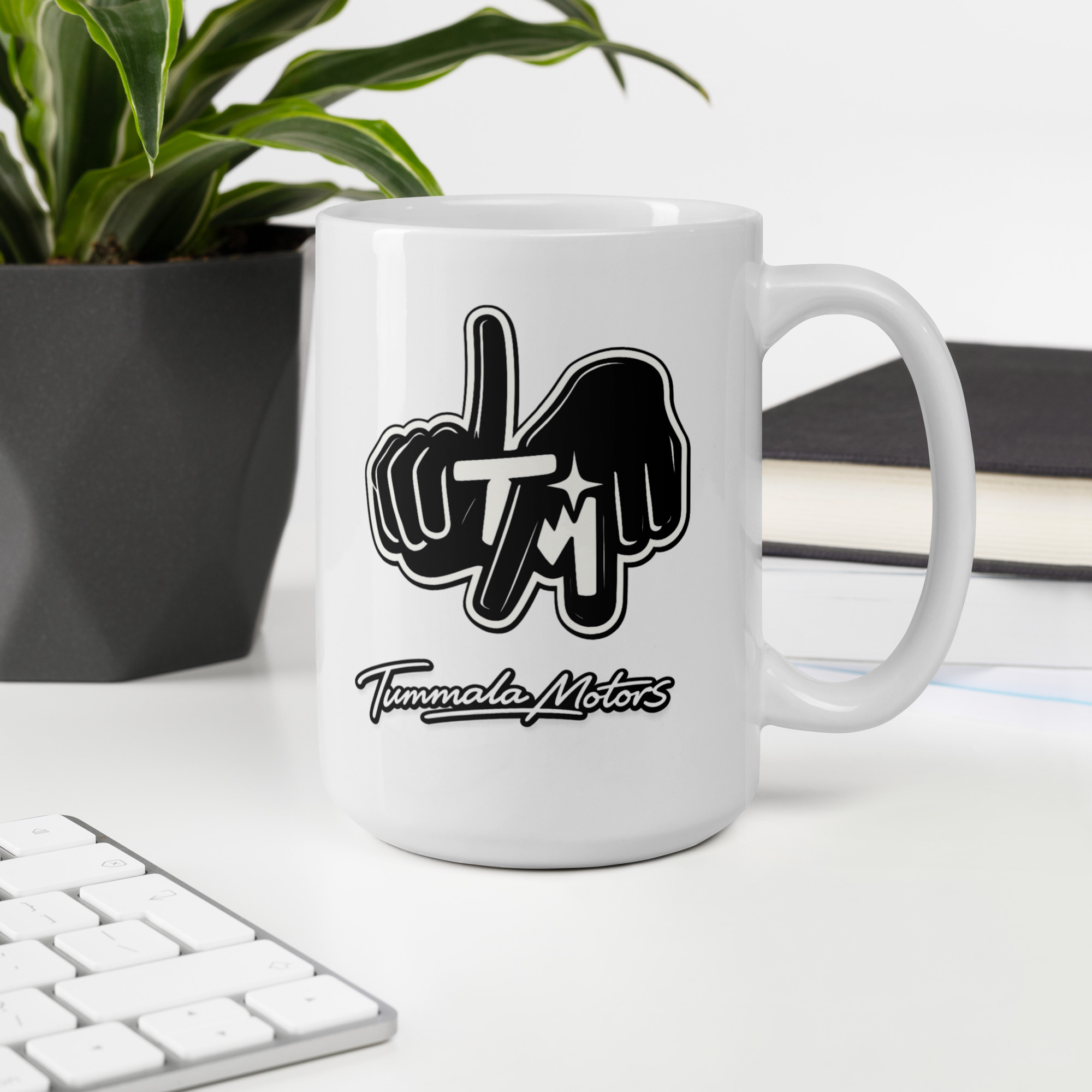 Tummala Motors White Glossy Ceramic Mug - Image 14